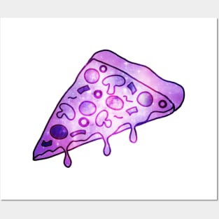 Galaxy pizza Posters and Art